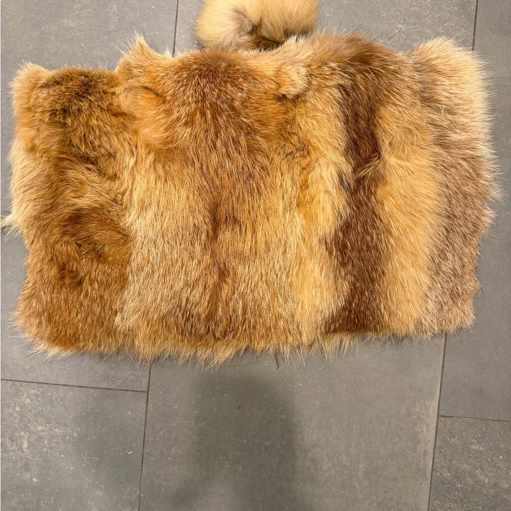Vintage 60’s Red Fox Fur Muff